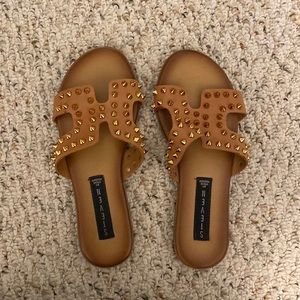 Steve Madden Sandals with Gold Studs